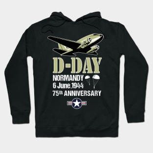 D-Day 75th Anniversary Normandy Landings Invasion Douglas C-47 Dakota Aircraft Shirt Hoodie